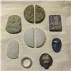 Image 1 : Grouping of Chinese Carved Stone Medallions, Plaques, Totems, Pendants