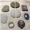 Image 2 : Grouping of Chinese Carved Stone Medallions, Plaques, Totems, Pendants