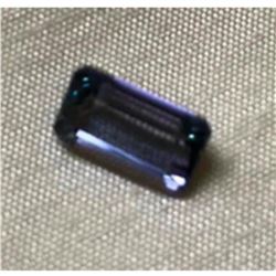 3.12 ct Octagon Shape Blue Violet Tanzanite Gemstone