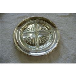 Christofle French Silverplate Appetizer Serving Tray