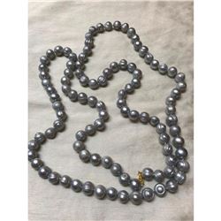 12-13mm Large Baroque Gray Pearl 50" Necklace