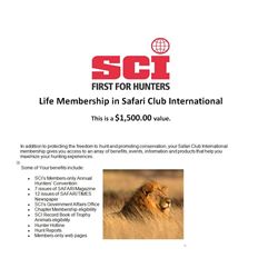 Life Membership to Safari Club International