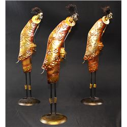 Metal African Ladies (set of 3)