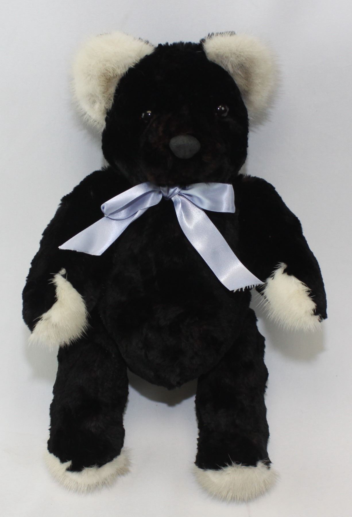 Sheared Rex Black Teddy Bear (Mr. Bear)