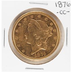 1876-CC $20 Liberty Head Double Eagle Gold Coin