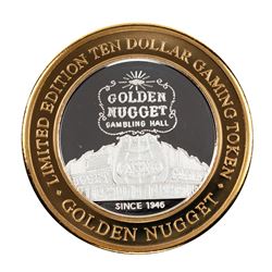 .999 Silver Golden Nugget Las Vegas $10 Limited Edition Casino Gaming Token