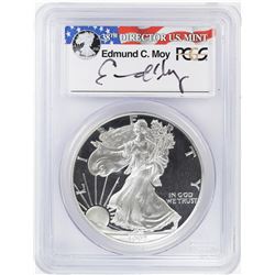 1997-P $1 Proof American Silver Eagle Coin PCGS PR69DCAM Moy Signature