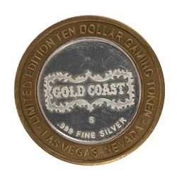 .999 Fine Silver Gold Coast Las Vegas $10 Casino Limited Edition Gaming Token