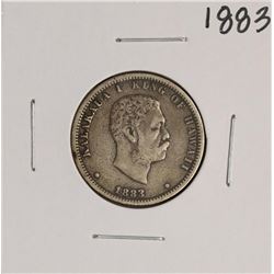 1883 Kingdom of Hawaii Quarter Dollar Coin