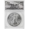 Image 1 : 2012 $1 American Silver Eagle Coin ANACS MS70 First Strike