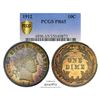Image 1 : 1912 Proof Barber Dime Coin PCGS PR65 Amazing Toning