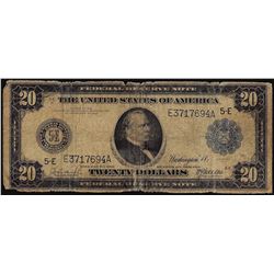 1914 $20 Federal Reserve Note Richmond
