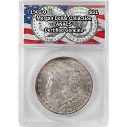 1902-O $1 Morgan Silver Dollar Coin ANACS Certified Genuine