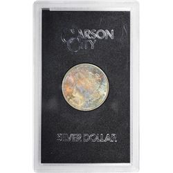 1884-CC $1 Morgan Silver Dollar Coin GSA Hoard Amazing Toning