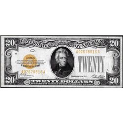 1928 $20 Gold Certificate Note