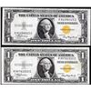 Image 1 : Lot of (2) 1935A $1 North Africa WWII Emergency Issue Silver Certificate Notes