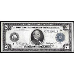 1914 $20 Federal Reserve Note Boston