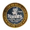 Image 2 : .999 Fine Silver Harrah's Casino Las Vegas, Nevada $10 Limited Edition Gaming Token