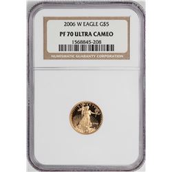 2006-W Proof $5 American Gold Eagle Coin NGC PF70 Ultra Cameo