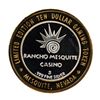Image 1 : .999 Silver Rancho Mesquite Casino Nevada $10 Casino Limited Edition Gaming Token