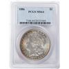 Image 1 : 1886 $1 Morgan Silver Dollar Coin PCGS MS64 Nice Toning