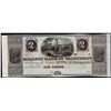 Image 1 : 1800's $2 Millers Bank of Washtenaw Ann Arbor, MI Obsolete Banknote