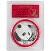 Image 1 : 2018 China 10 Yuan Panda Silver Coin PCGS MS70 First Strike
