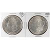 Image 1 : Lot of (2) 1881-S $1 Morgan Silver Dollar Coins