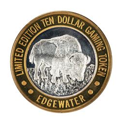 .999 Silver Edgewater Hotel & Casino Laughlin, NV $10 Limited Edition Gaming Token