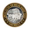 Image 1 : .999 Silver Edgewater Hotel & Casino Laughlin, NV $10 Limited Edition Gaming Token