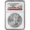 Image 1 : 2011 $1 American Silver Eagle Coin NGC MS70 25th Anniversary