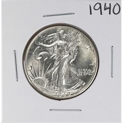 1940 Walking Liberty Quarter Coin