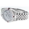 Image 4 : Rolex Mens Stainless Steel Meteorite Diamond & Ruby Datejust Wristwatch