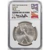 Image 1 : 2006-P $1 Ben Franklin Scientist Silver Dollar Coin NGC MS70 Mike Castle Signature