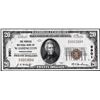 Image 1 : 1929 $20 Peoples NB of Washington, Pennsylvania CH# 9901 National Currency Note