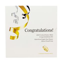 2019-W $1 Congratulations Set Proof American Silver Eagle Coin