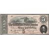 Image 1 : 1864 $5 Confederate States of America Note