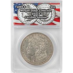 1885-S $1 Morgan Silver Dollar Coin ANACS Certified Genuine