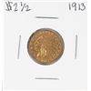 Image 1 : 1913 $2 1/2 Indian Head Quarter Eagle Gold Coin