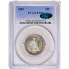Image 1 : 1885 Proof Seated Liberty Quarter Coin Coin PCGS PR66 CAC Amazing Toning