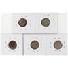 Image 2 : Lot of (5) Miscellaneous Seated Liberty & Barber Dime Coins