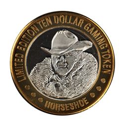 .999 Silver Horseshoe Las Vegas $10 Casino Limited Edition Gaming Token