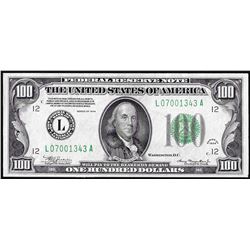 1934 $100 Federal Reserve Note San Francisco