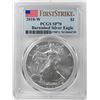 Image 1 : 2018-W $1 Burnished American Silver Eagle Coin PCGS SP70 First Strike