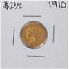 Image 1 : 1910 $2 1/2 Indian Head Quarter Eagle Gold Coin