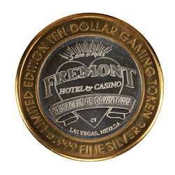 .999 Fine Silver Sam Boyd's Fremont Las Vegas, NV $10 Limited Edition Gaming Token
