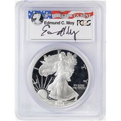 2003-W $1 Proof American Silver Eagle Coin PCGS PR69DCAM Moy Signature