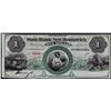 Image 1 : 1800's $1 State Bank at New Brunswick, NJ Obsolete Banknote
