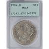 Image 1 : 1904-O $1 Morgan Silver Dollar Coin PCGS MS63 Old Green Rattler