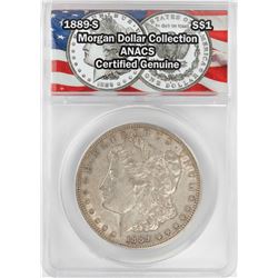 1889-S $1 Morgan Silver Dollar Coin ANACS Certified Genuine